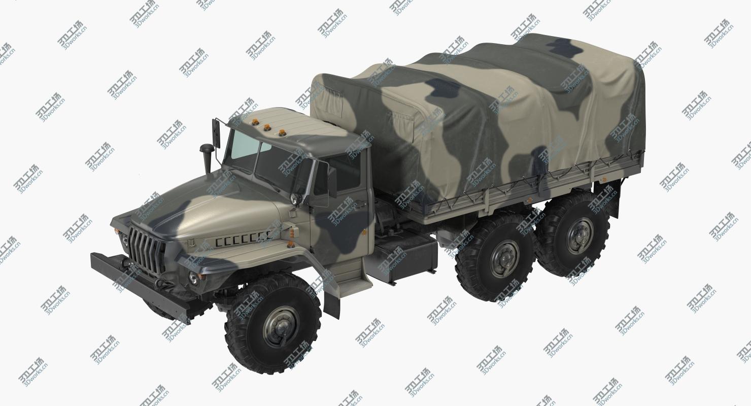 images/goods_img/2021040162/Military Truck URAL 4320 Russian Rigged model/3.jpg